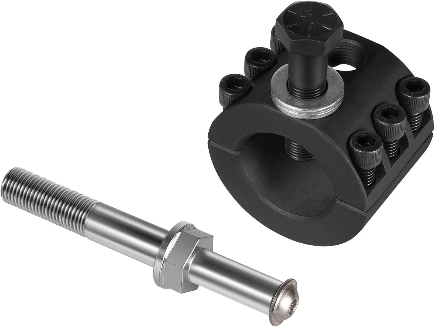 Steering Stabilizer Tie Rod Clamp Stud 1-1/2" OD Tube for Jeep Wrangler JL JT JK