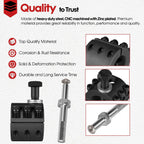 Steering Stabilizer Tie Rod Clamp Stud 1-1/2" OD Tube for Jeep Wrangler JL JT JK