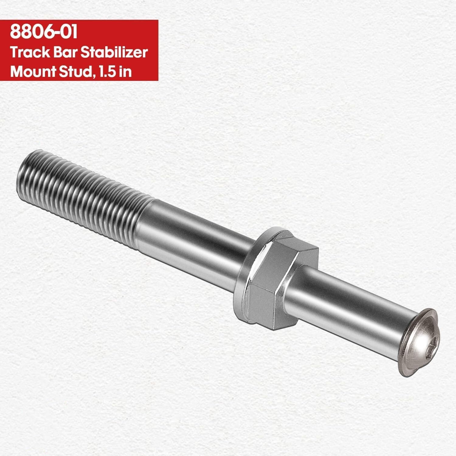 Steering Stabilizer Tie Rod Clamp Stud 1-1/2" OD Tube for Jeep Wrangler JL JT JK