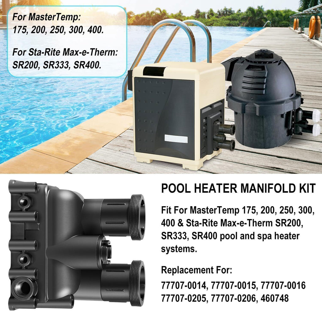 77707-0206 Pool Heater Manifold Body for Pentair MasterTemp,Sta-Rite Max-e-Therm
