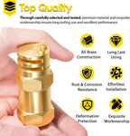 Boomless Spray Nozzle 1/2" FPT #10 Orifices (90° & 180° Caps Included) 4.2 GPM