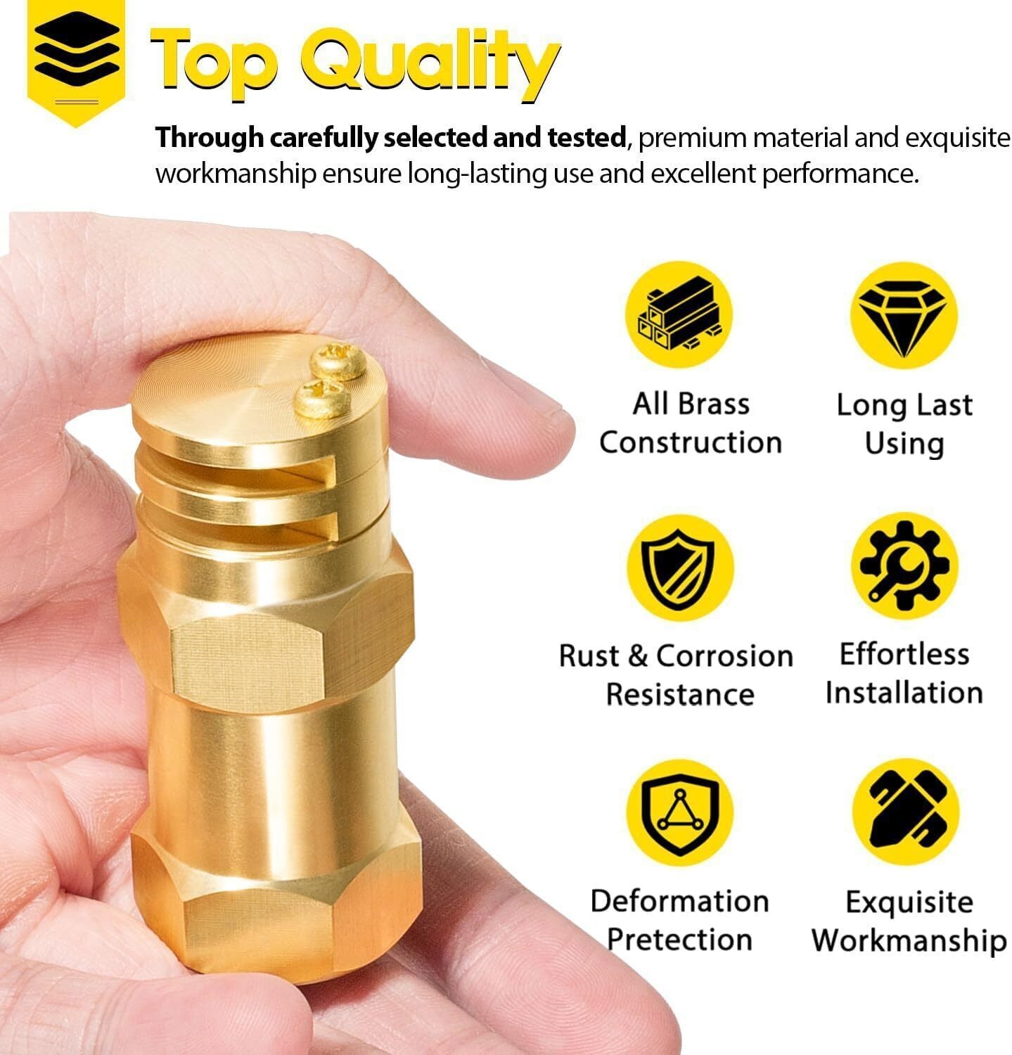 Boomless Spray Nozzle 1/2" FPT #10 Orifices (90° & 180° Caps Included) 4.2 GPM