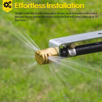 Boomless Spray Nozzle 1/2" FPT #10 Orifices (90° & 180° Caps Included) 4.2 GPM