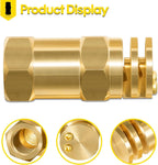 Boomless Spray Nozzle 1/2" FPT #10 Orifices (90° & 180° Caps Included) 4.2 GPM