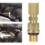 6.0L Ford Powerstroke Diesel Fuel Pressure Test Port & Adapter w/ Schrader Valve