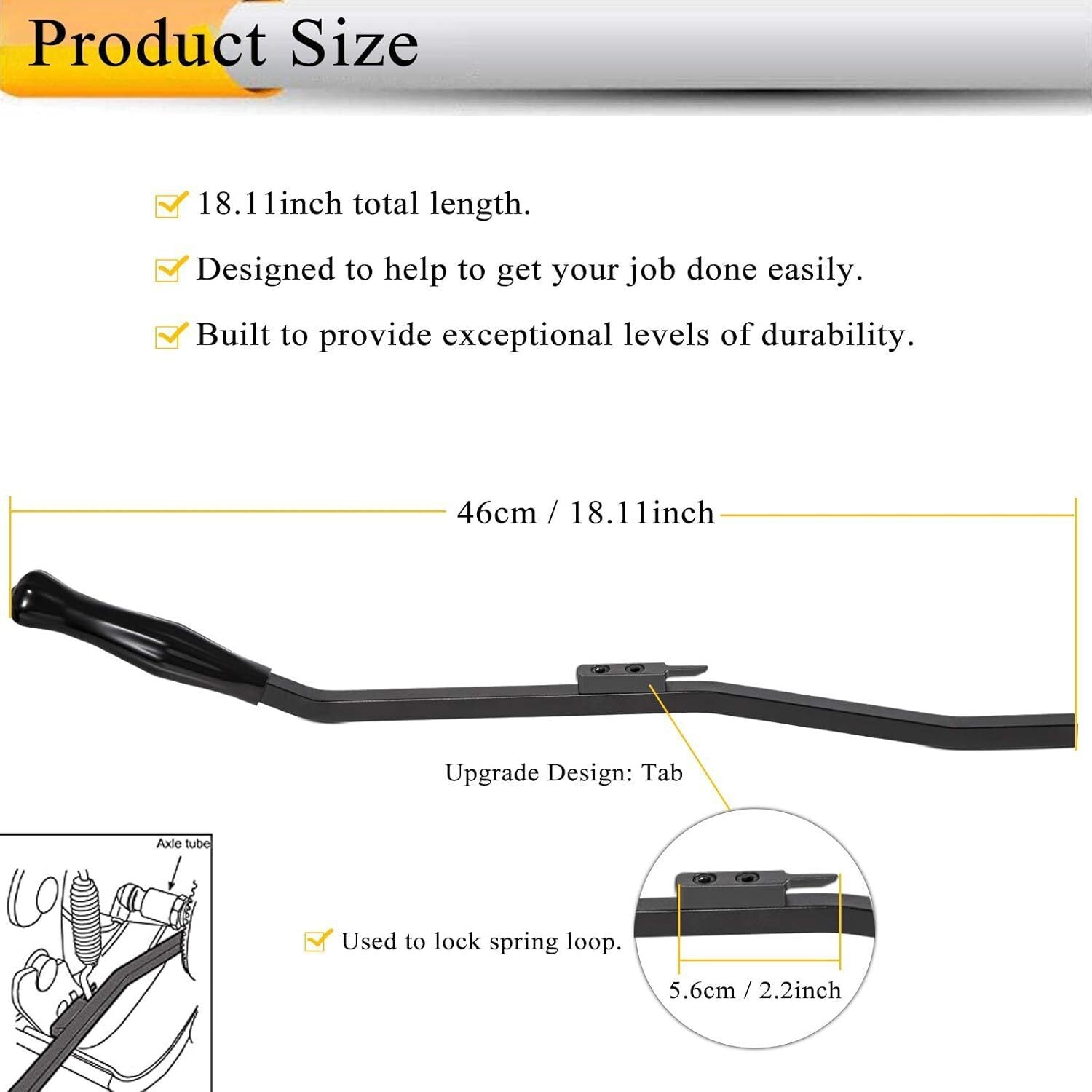 S-Cam Air Brake Spring Snap Shoes Installer Tool 5081 for Semi-Truck Heavy Duty