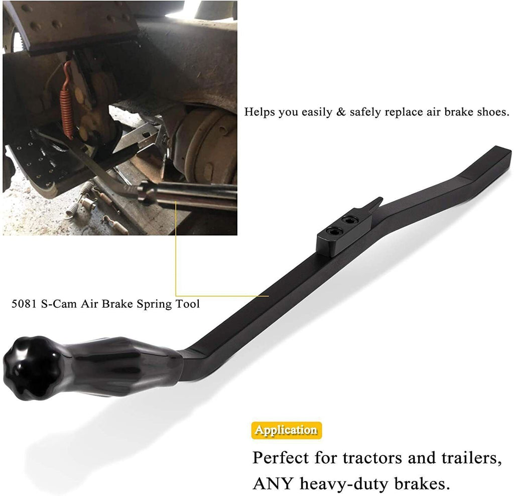 S-Cam Air Brake Spring Snap Shoes Installer Tool 5081 for Semi-Truck Heavy Duty