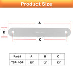 TSP-1 Marine Transom Support Plate & TSP-2DP Support Plate 12" x 2" & 15" X 2"