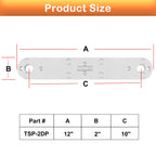 TSP-1 Marine Transom Support Plate & TSP-2DP Support Plate 12" x 2" & 15" X 2"