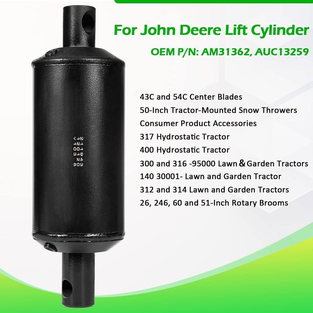 Lift Hydraulic Cylinder for John Deere 317 318 AM31362 AUC1325 Snow Plow Blade