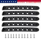 5x Aluminum Grab Handle Inserts Cover Trim for Jeep Wrangler JK 2007-2018(Black)