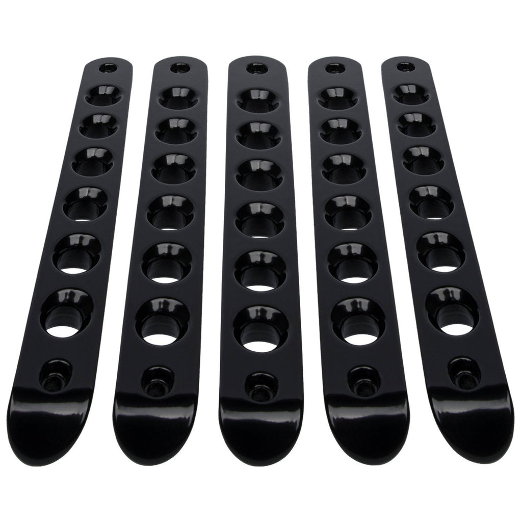 5x Aluminum Grab Handle Inserts Cover Trim for Jeep Wrangler JK 2007-2018(Black)