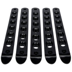 5x Aluminum Grab Handle Inserts Cover Trim for Jeep Wrangler JK 2007-2018(Black)