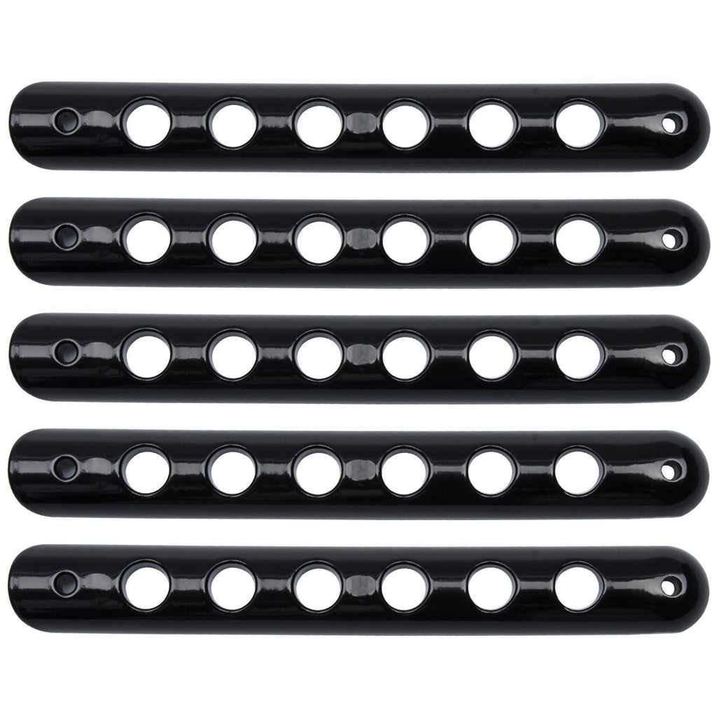 5x Aluminum Grab Handle Inserts Cover Trim for Jeep Wrangler JK 2007-2018(Black)