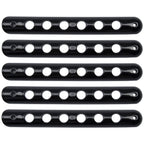 5x Aluminum Grab Handle Inserts Cover Trim for Jeep Wrangler JK 2007-2018(Black)