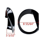 2X ABS Angry Bird Front Headlight Bezels Cover Trim for Jeep Renegade 2015-2018