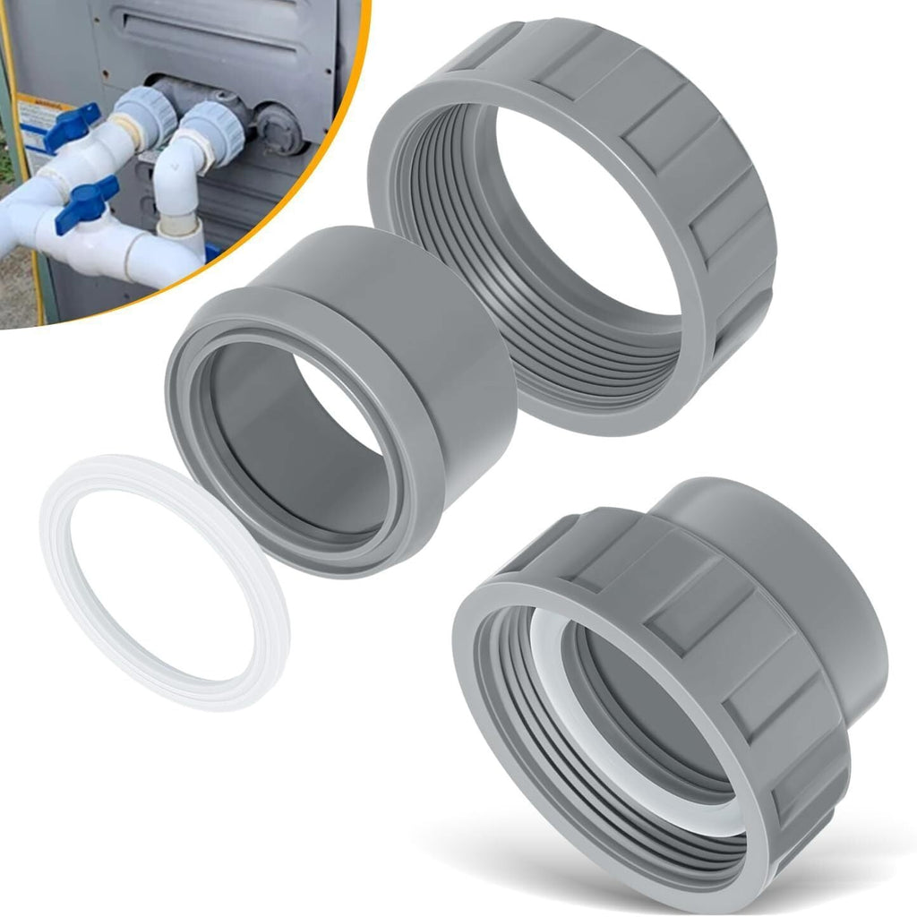 2 Pack 006723F 2" PVC Connector for Raypak Pool Heater Parts R185A R265A R335A