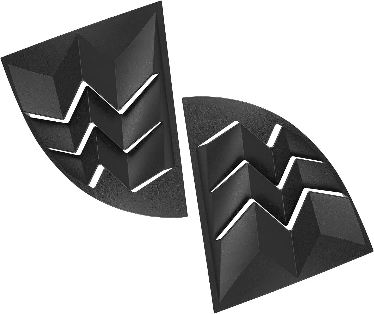 2pcs Side Window Scoop Louvers ABS Sun Shade Cover For 1999-2004 Ford Mustang
