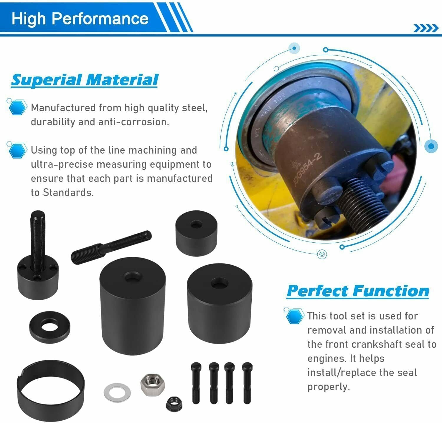 JDG954B for John Deere Crankshaft Gear & Front Oil Seal Installer 4045 6059 6068