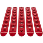 5pcs Aluminum Door Grab Handle Cover Trim for Jeep Wrangler JK 2007-2018 (Red)