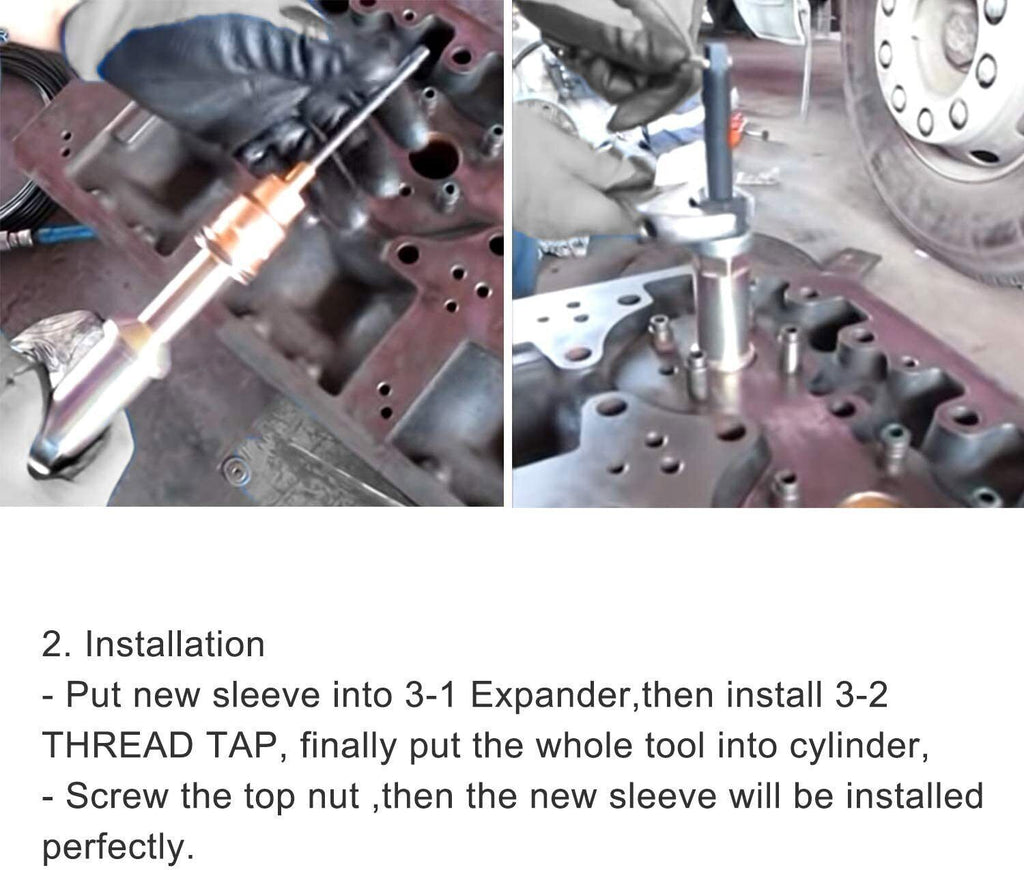 Injector Sleeve Remover & Installer Tool For Volvo FM12 D11/13/16 Mack MP7 MP8