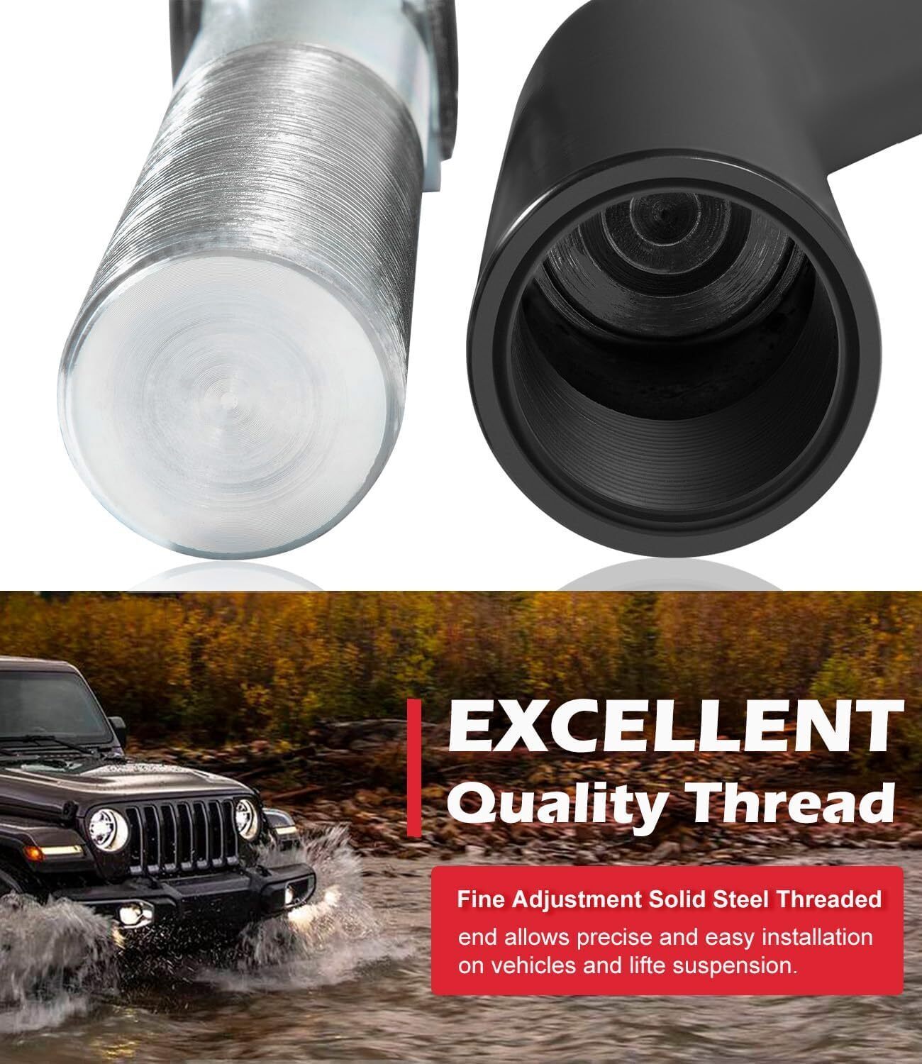 Front Forged Adjustable Track Bar 1-6" Lift Fit For Jeep Wrangler JK 2007-2018