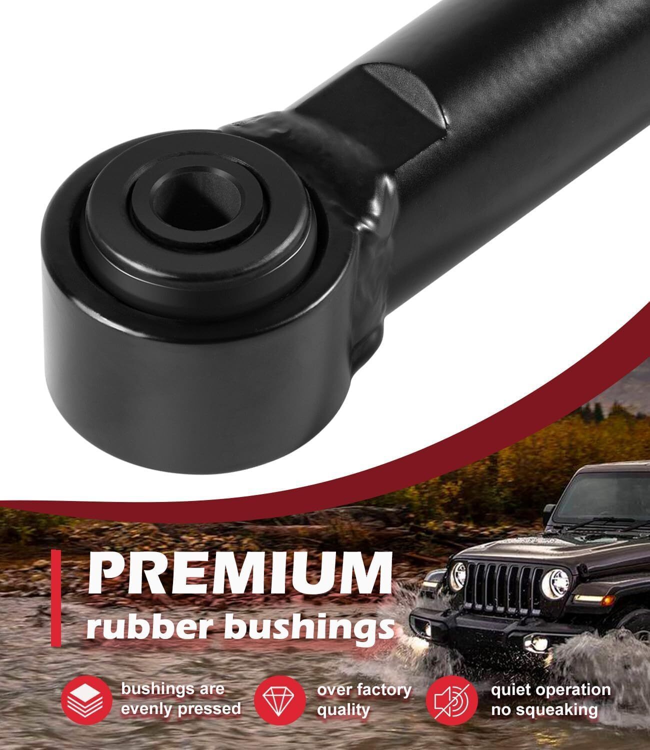 Front Forged Adjustable Track Bar 1-6" Lift Fit For Jeep Wrangler JK 2007-2018