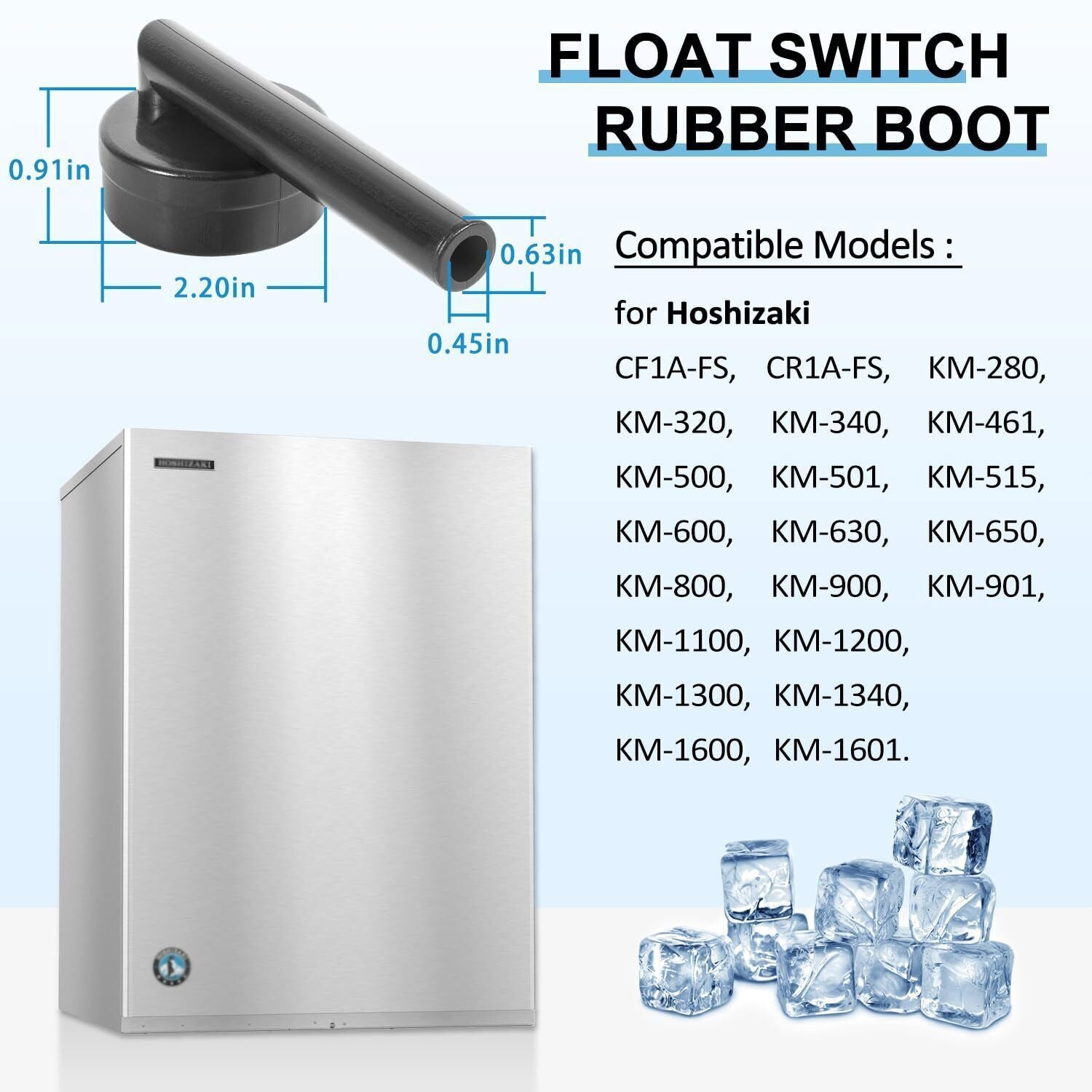 426799-01 Float Switch Connector Compatible With Hoshizaki KM-1300, KM-1340