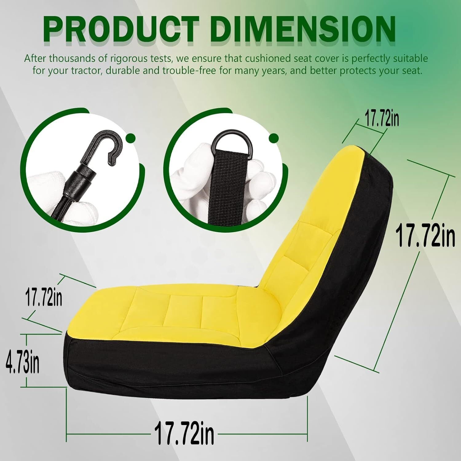 LP68694 Compact Utility Tractors Seat Cover for John Deere 1025R & 2025R Tractor