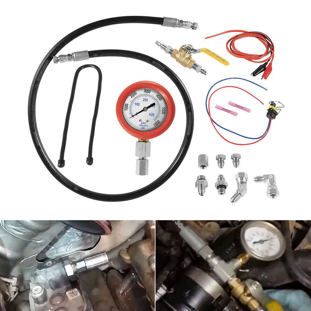 Hpop Test Tool High-Pressure & Air Leak Tester Gauge For Ford F250/350 6.0L 7.3L