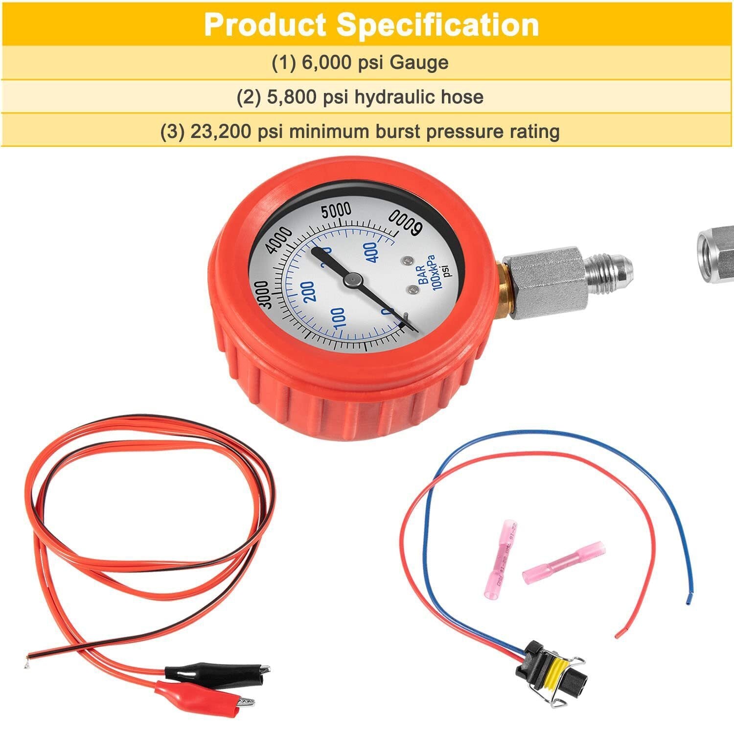 Hpop Test Tool High-Pressure & Air Leak Tester Gauge For Ford F250/350 6.0L 7.3L