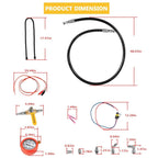 Hpop Test Tool High-Pressure & Air Leak Tester Gauge For Ford F250/350 6.0L 7.3L