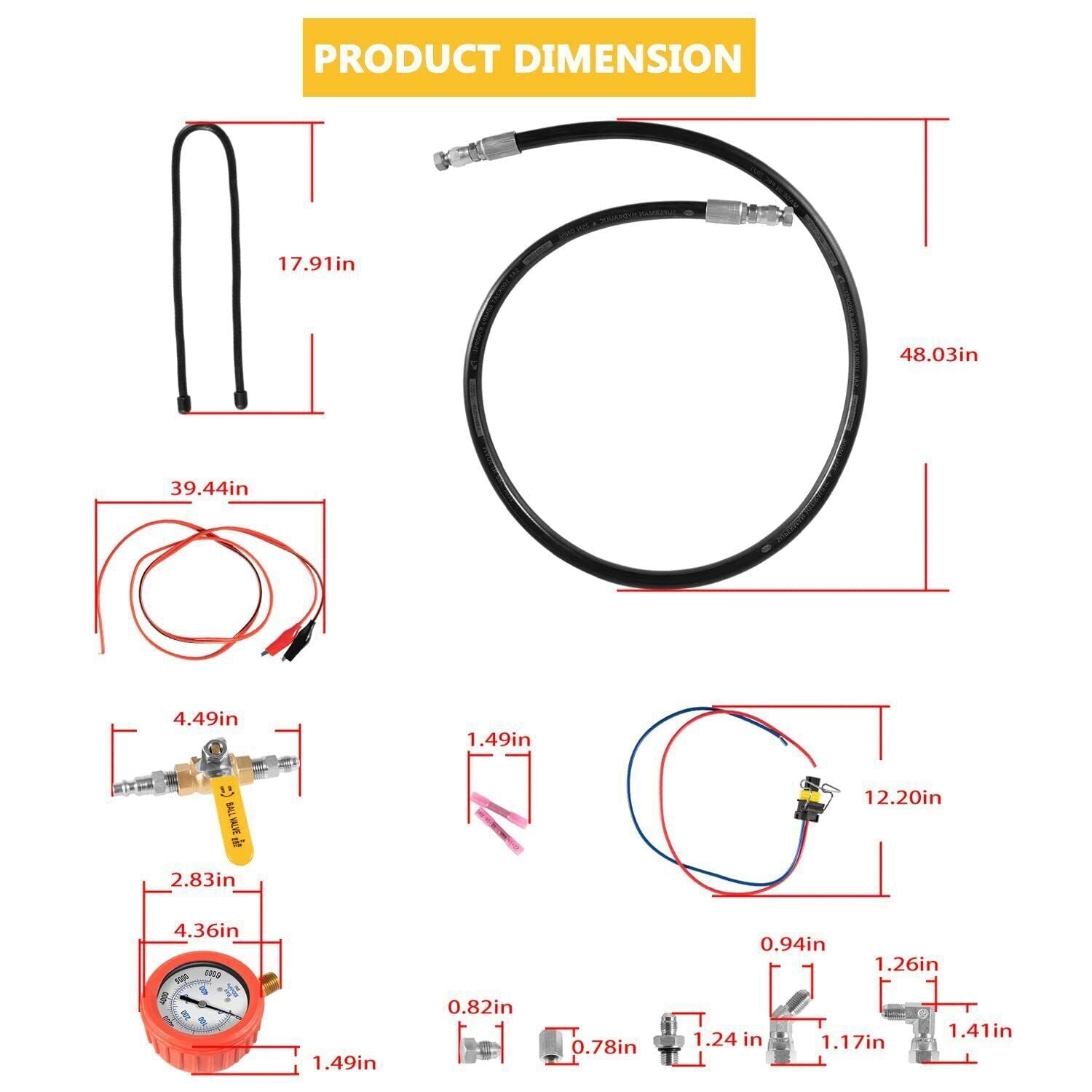 Hpop Test Tool High-Pressure & Air Leak Tester Gauge For Ford F250/350 6.0L 7.3L