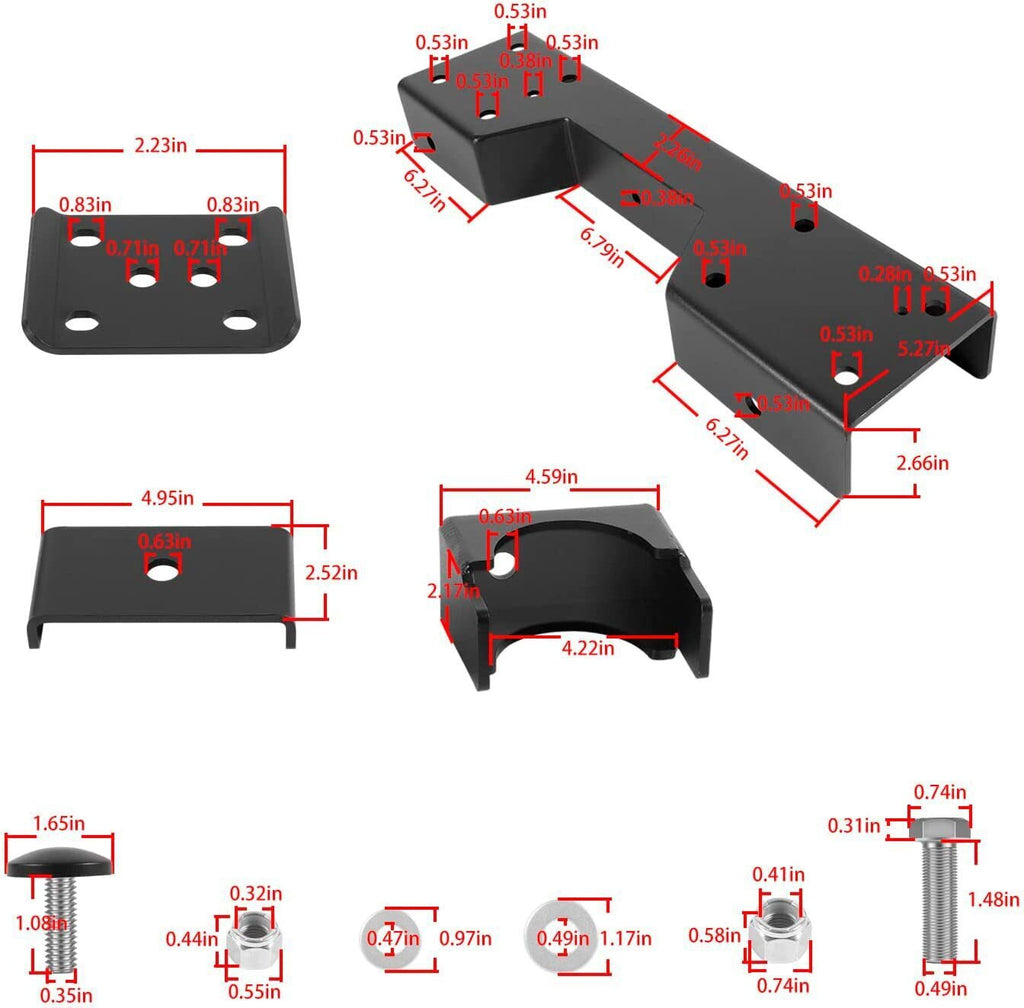 Rear 6" Drop Lowering Flip Kit For Chevy Silverado C1500 GMC Sierra 1988-1998