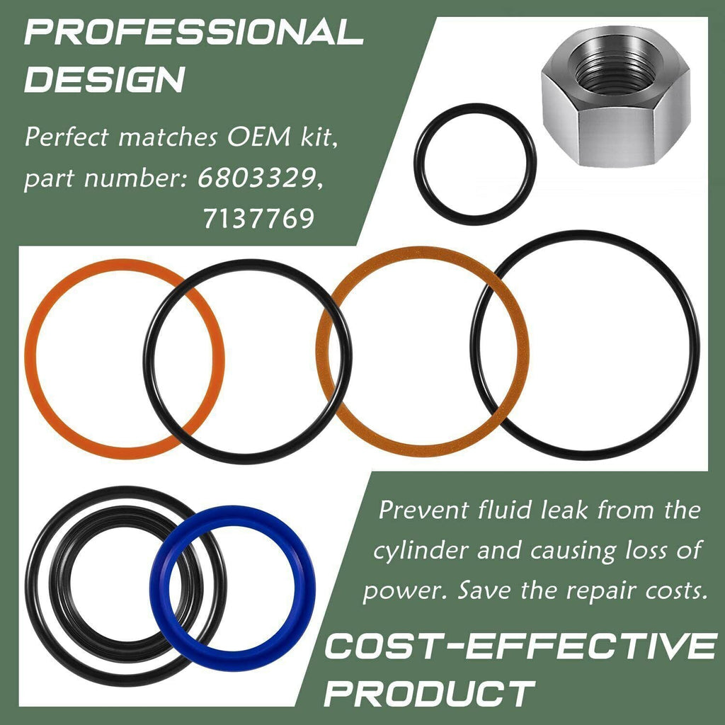 6803329 7137769 Hydraulic Lift Cylinder Seals Kit for Bobcat 444 543 520 720 974