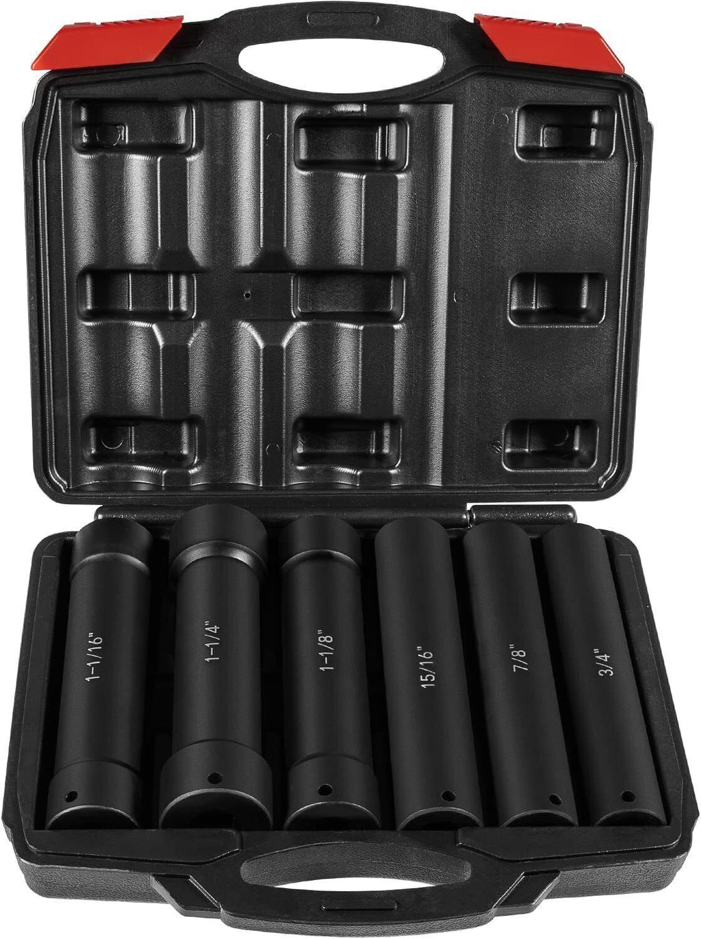 1/2" Drive Heavy Duty Extended Length Extra-Deep Length Impact Socket Set