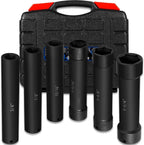 1/2" Drive Heavy Duty Extended Length Extra-Deep Length Impact Socket Set