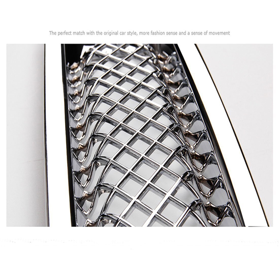 7Pcs Front Mesh Grille Grill Insert Cover Trim Frame For Jeep Patriot 2011-2018