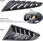 Side Window Louvers ABS Windshield Sun Shade Cover for Ford Mustang 2015-2021