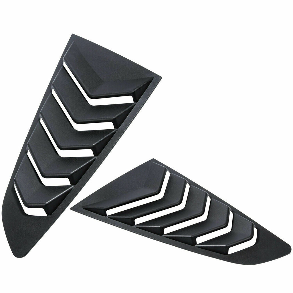Side Window Louvers ABS Windshield Sun Shade Cover for Ford Mustang 2015-2021