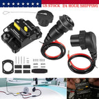 MKR-27 Circuit Breaker+MKR-28 Trolling Motor Plug Receptacle for Minn Kota Motor