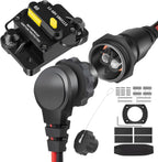 MKR-27 Circuit Breaker+MKR-28 Trolling Motor Plug Receptacle for Minn Kota Motor