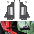 Metal Front Door Foot Pegs Rest Pedal For Jeep Wrangler JK JKU JL JLU 2007-2021