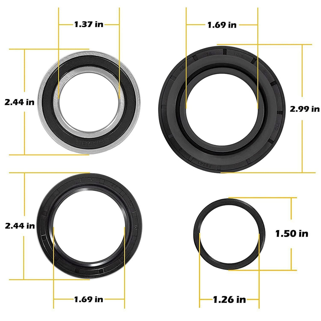 Rear Brake Drum Bearing & Seal Kit For 4x4 Honda TRX300FW 1988-2000