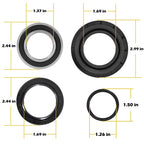 Rear Brake Drum Bearing & Seal Kit For 4x4 Honda TRX300FW 1988-2000