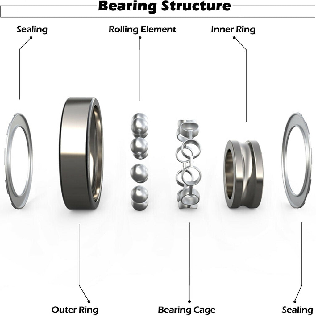 Rear Brake Drum Bearing & Seal Kit For 4x4 Honda TRX300FW 1988-2000