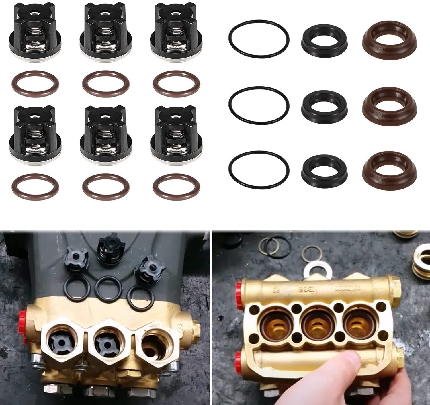 AR1828 Check Valve Kit & AR1857 Pressure Washer Packing Kit for Annovi Reverberi