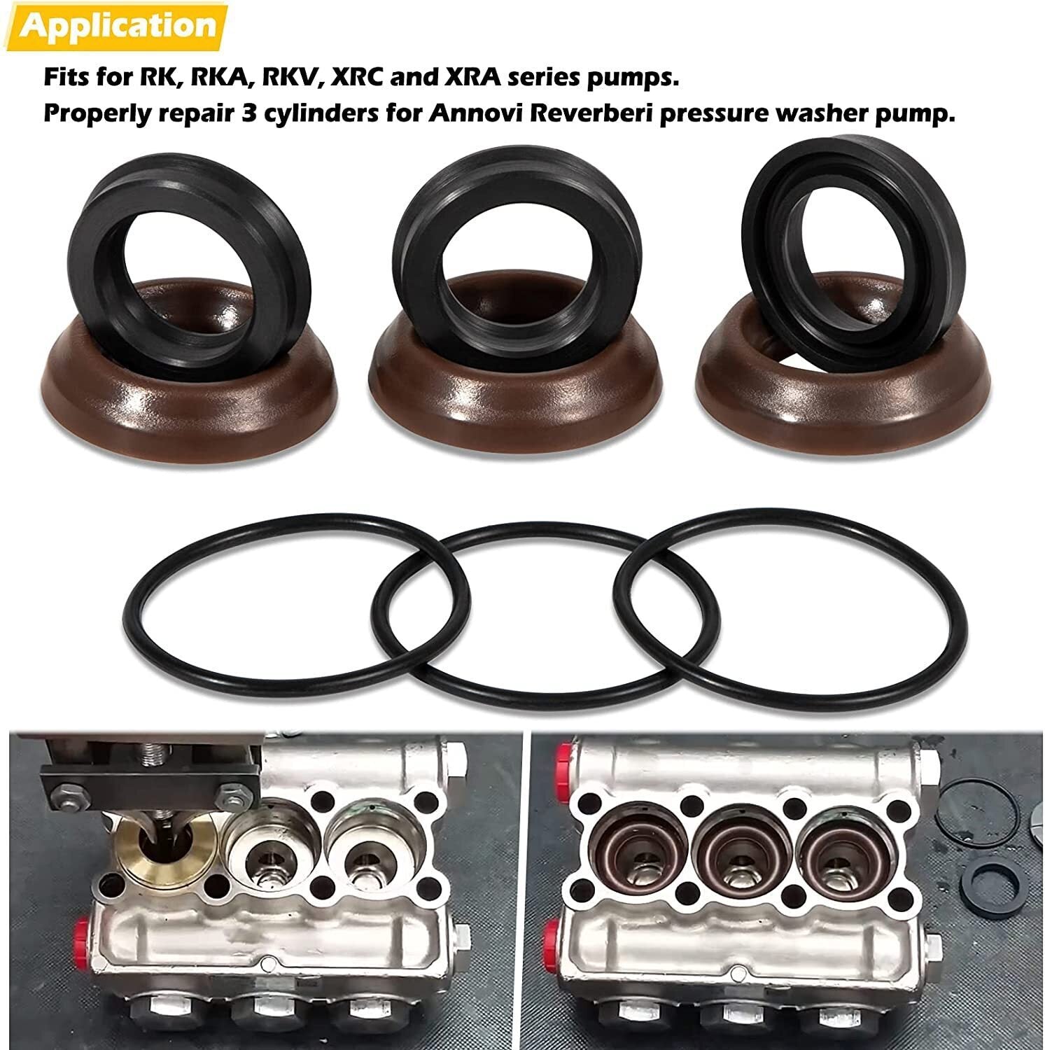 AR1828 Check Valve Kit & AR1857 Pressure Washer Packing Kit for Annovi Reverberi