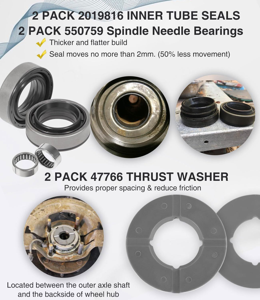 Front Axle Shaft Seal &Bearing Kit For 1998-2004 Ford Excursion F250/350/450/550