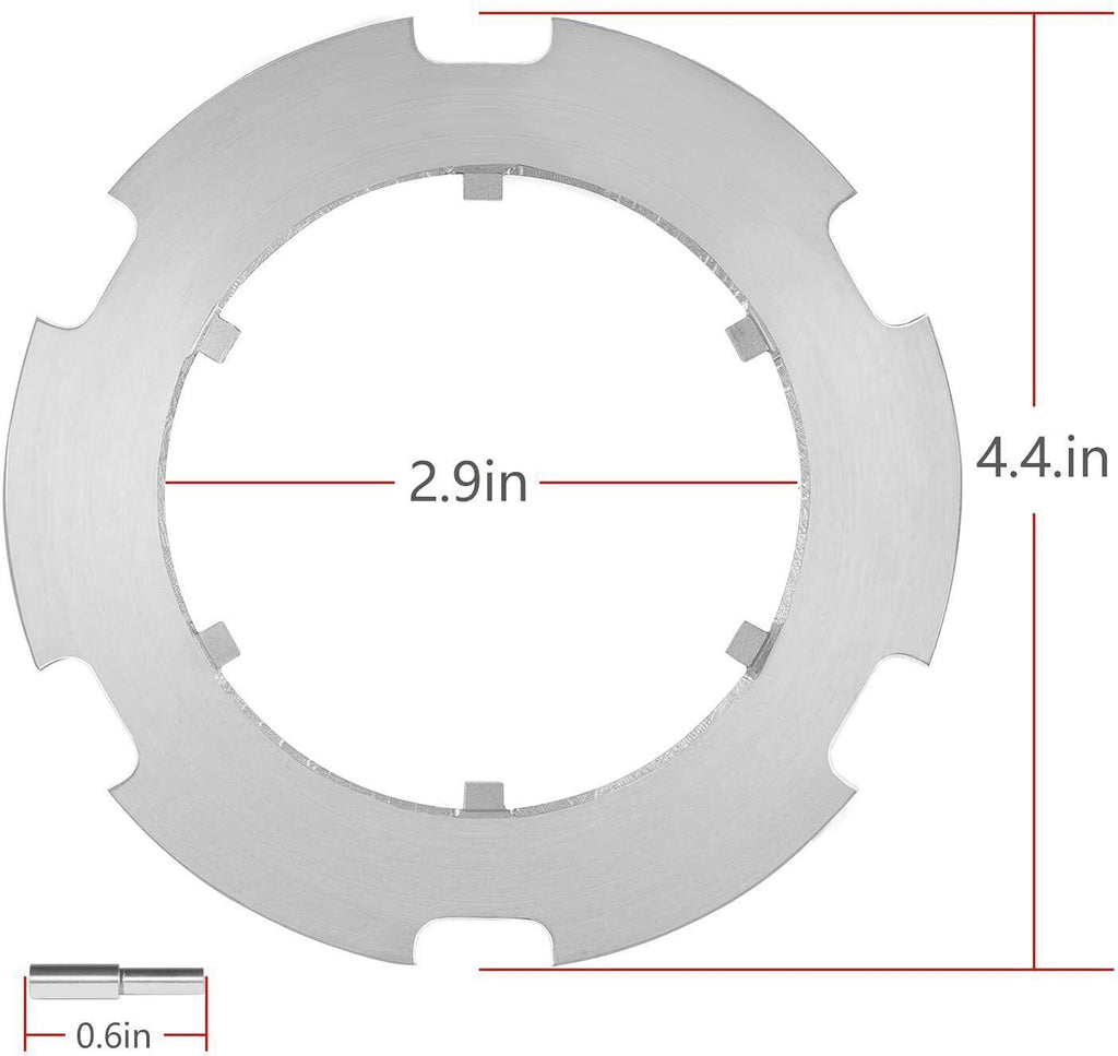 HD Armature Plate & Ring Pin for Polaris RZR 2014-2019 Differential Diff 1000